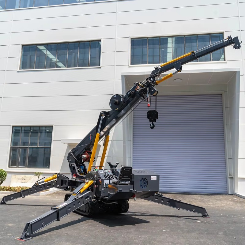 Heavy Equipment Lift - ミニスパイダークレーン コンパクト電動油圧機械 リモコン式ヘビーデューティー吊り上げ機器
