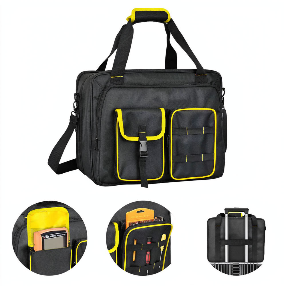 耐久性に優れたオックスフォード生地製の工具収納ケース。多機能 - Heavy Equipment Electrician のレビューと価格