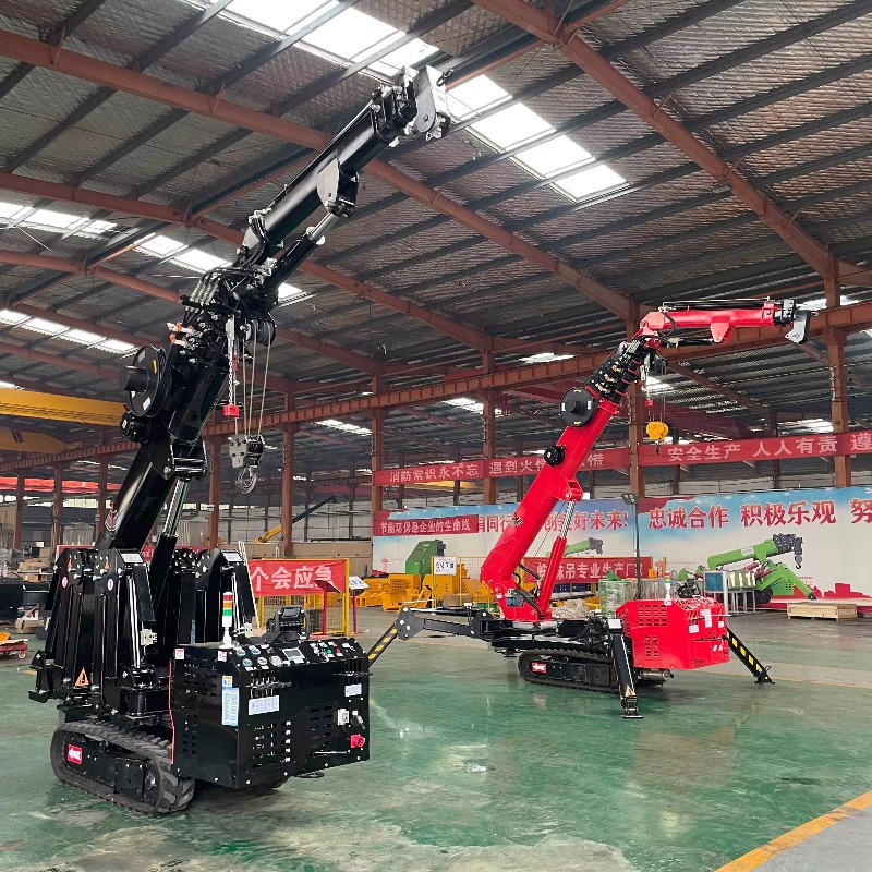 小型ミニスパイダークレーン油圧電動リモコン式ヘビーデューティ - Heavy Equipment Lift のレビューと価格