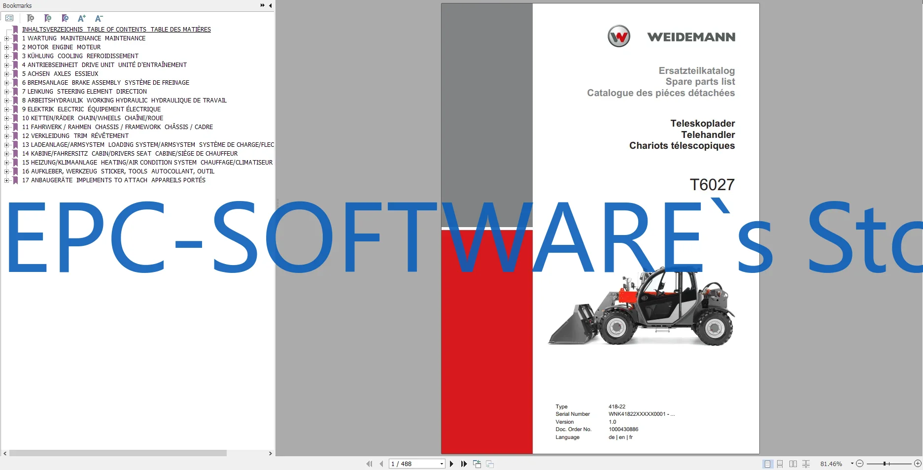 EPC-SOFTWARE Weidemann重機スペアパーツ - Heavy Equipment Software のレビューと価格